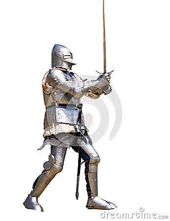 Armored knight Stock Photo