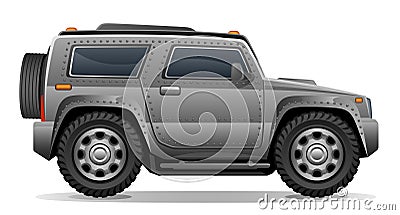 Armored off-road Vector Illustration