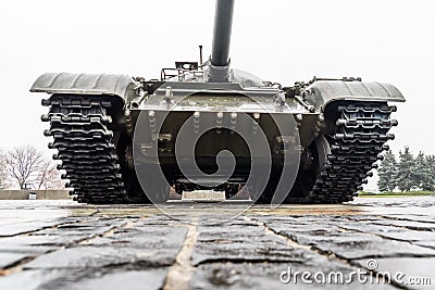 Armored tank in a memorial of the Great Patriotic War in Kiev, Ukraine Editorial Stock Photo