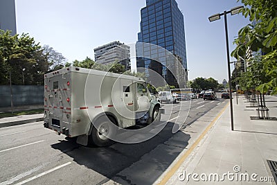 Armored truck Stock Photo