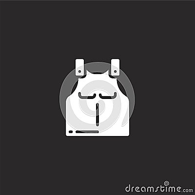 armour icon. Filled armour icon for website design and mobile, app development. armour icon from filled history collection Vector Illustration