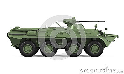 Armoured Personnel Carrier Isolated Stock Photo