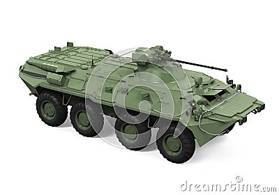 Armoured Personnel Carrier Isolated Stock Photo