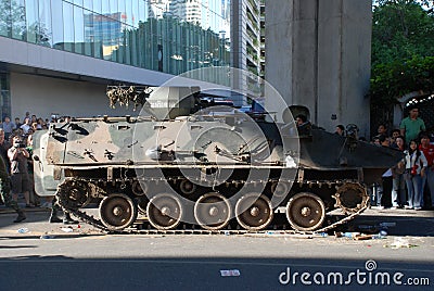 Armoured Vehicle - Siam Paragon, Bangkok Editorial Stock Photo