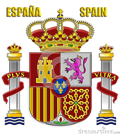 The arms of Spain Stock Photo