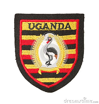 The arms of Uganda Stock Photo