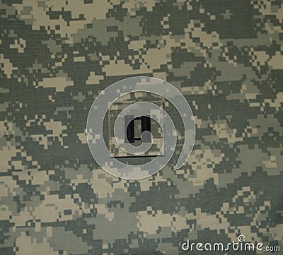 Army Captain Rank on ACU Stock Photo