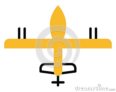 Army drone, icon Vector Illustration