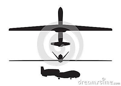 Army drone Vector Illustration