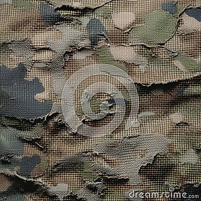 Army fabric texture with cool green patterns and patterns Stock Photo