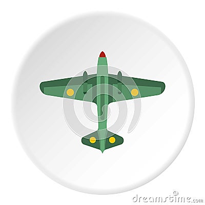 Army fighter icon circle Vector Illustration