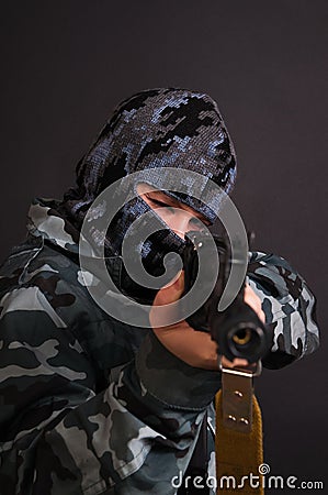 Army girl Stock Photo