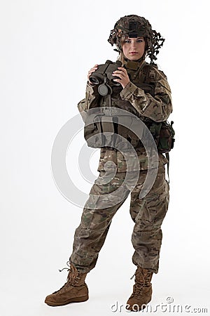 Army girl 4 Stock Photo