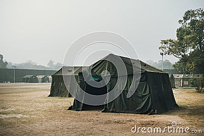 the Army military camp, nobody, anywhere in the world Stock Photo