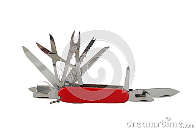 Army multitool penknife Stock Photo