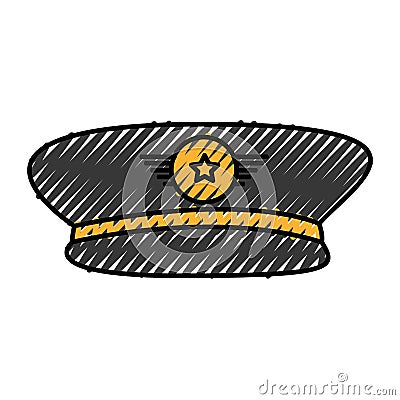 Army officer hat icon Vector Illustration