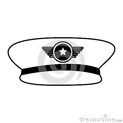 Army officer hat icon Vector Illustration