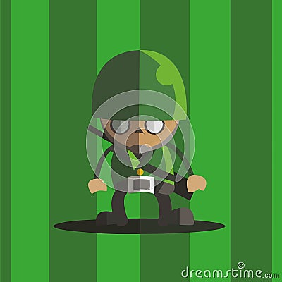 Army soldier icon great for any use. Vector EPS10. Vector Illustration