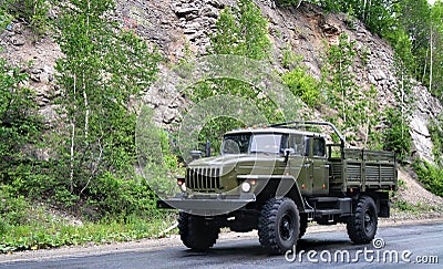 Army truck Stock Photo