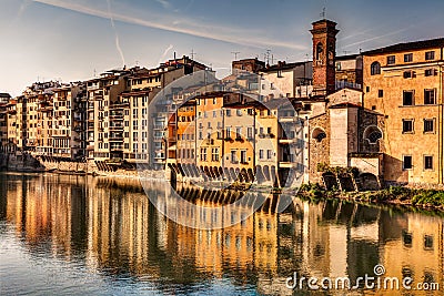 Arno river in Florence Stock Photo