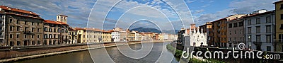 Arno River in Pisa Editorial Stock Photo