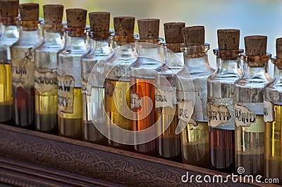 Aroma Bottles Stock Photo