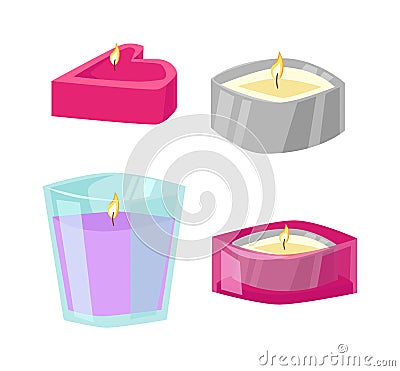 Aroma candle vector illustration Vector Illustration
