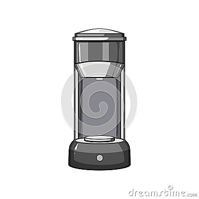 aroma capsule coffee maker cartoon vector illustration Vector Illustration