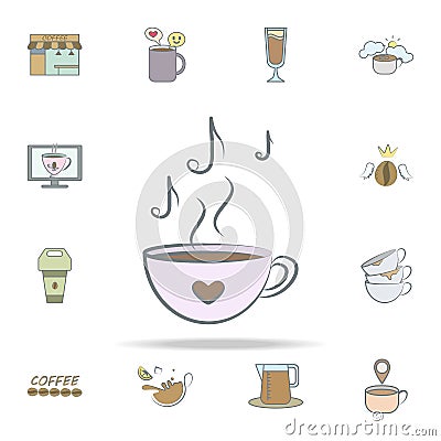 aroma of coffee notes icon. coffee icons universal set for web and mobile Stock Photo