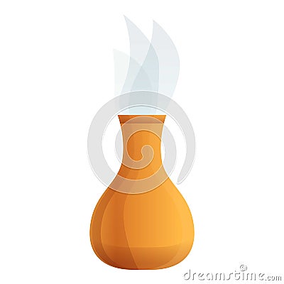 Aroma diffuser icon, cartoon style Vector Illustration