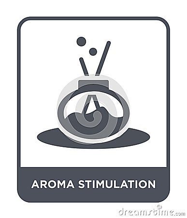 aroma stimulation icon in trendy design style. aroma stimulation icon isolated on white background. aroma stimulation vector icon Vector Illustration