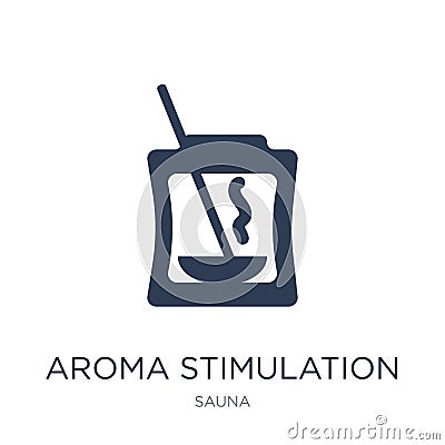 Aroma stimulation icon. Trendy flat vector Aroma stimulation icon on white background from sauna collection Vector Illustration