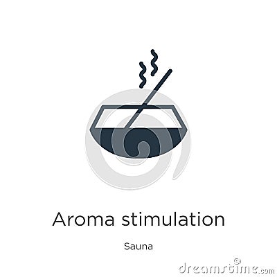 Aroma stimulation icon vector. Trendy flat aroma stimulation icon from sauna collection isolated on white background. Vector Vector Illustration