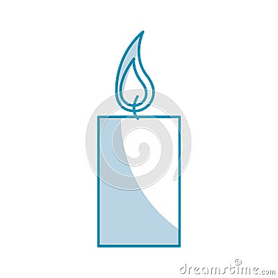 Aroma therapy candle spa icon Vector Illustration