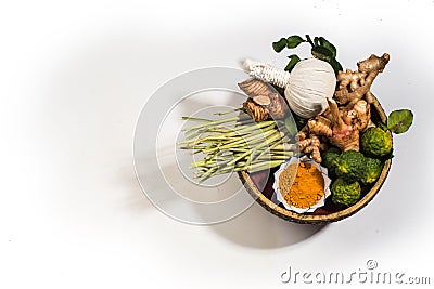 Aroma therapy natural herbs massage ball Stock Photo