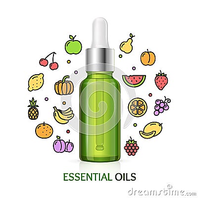 Aromatherapy Concept. Vector Vector Illustration