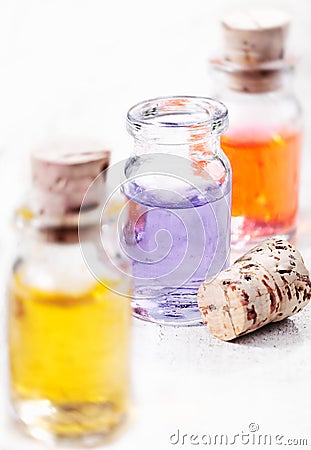 Aromatherapy essential oils Stock Photo