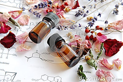 Aromatherapy and science Stock Photo