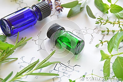 Aromatherapy and science Stock Photo