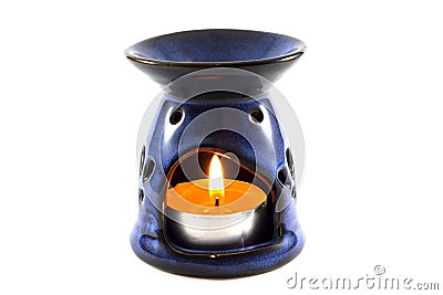 Aromatic candle Stock Photo