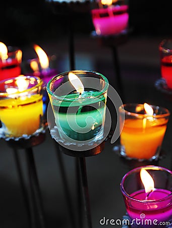 Aromatic candle Stock Photo