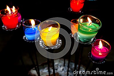 Aromatic candle Stock Photo