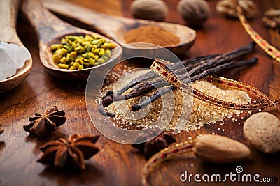 Aromatic food ingredients for baking Stock Photo