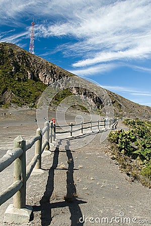 Irazu volcano crater Stock Photo