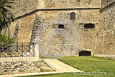 Around the Manfredonia castle - Gargano - Apulia Stock Photo