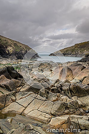 Around port quin rural location in cornwall England UK Stock Photo