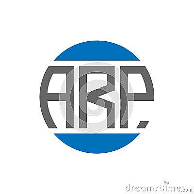 ARP letter logo design on white background. ARP creative initials circle logo concept Vector Illustration