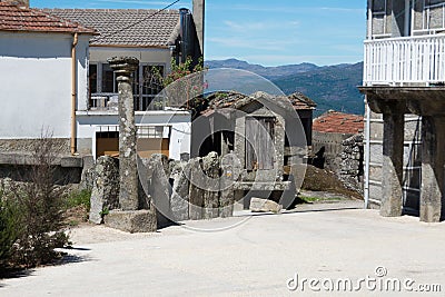 Arquitectura rural gallega Stock Photo