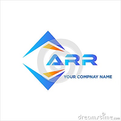 ARR abstract technology logo design on white background. ARR creative initials Vector Illustration