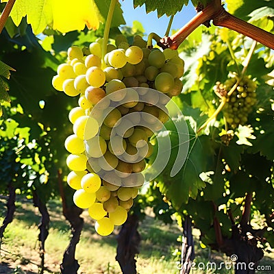 An arrangement of green grapes Stock Photo